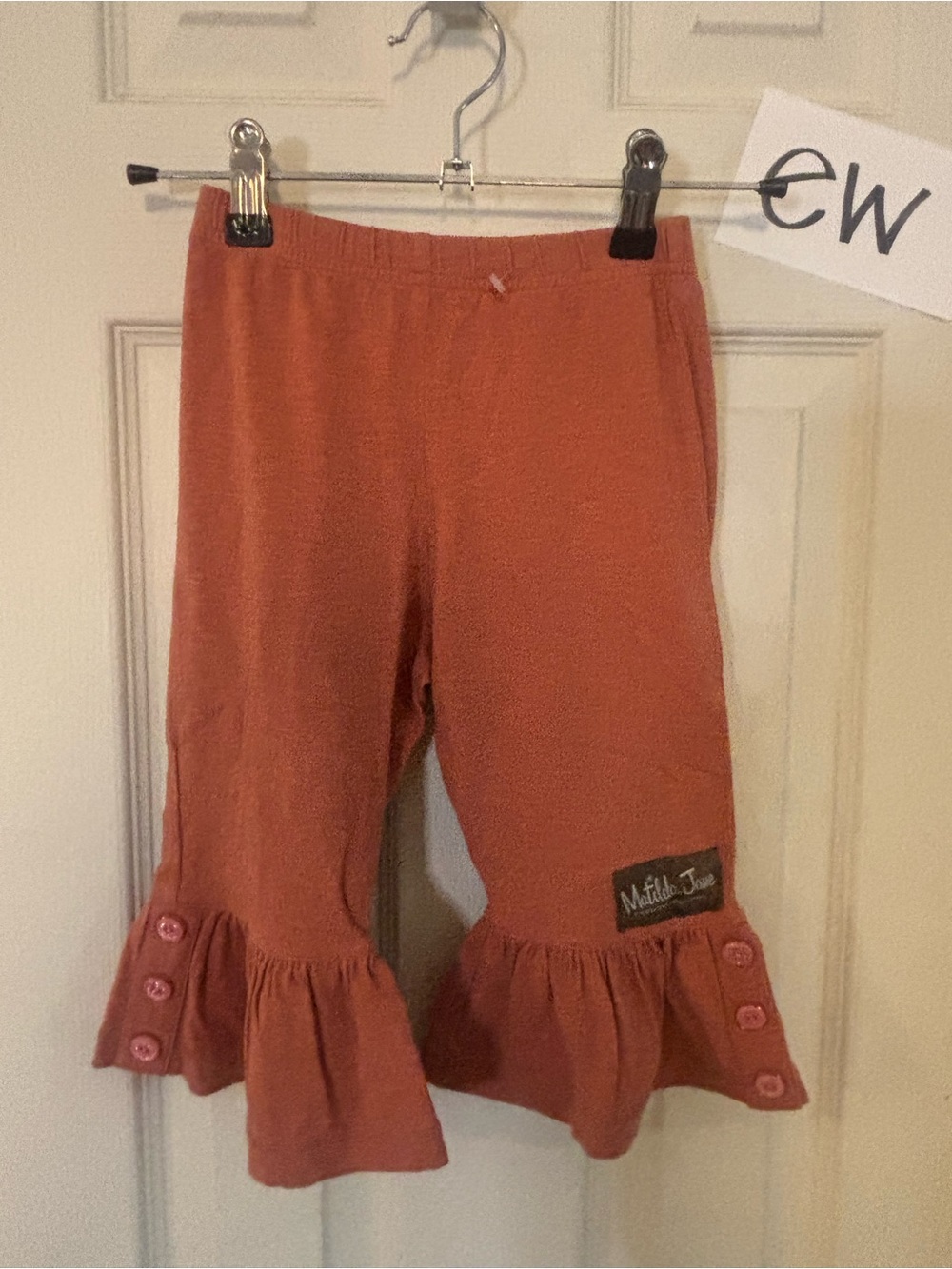 Matilda Jane Rust Ruffle Hem Capri Pants